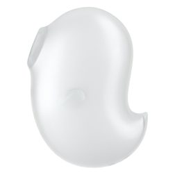   Satisfyer Cutie Ghost léghullámos csiklóizgató, vibrációval (fehér)