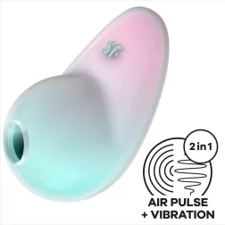   Satisfyer Sassy Seal léghullámos csiklóizgató, vibrációval (türkiz)