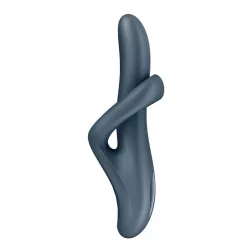   Satisfyer Heat Flex 4 vibrátor, melegítő funkcióval, rotációval (szürke)