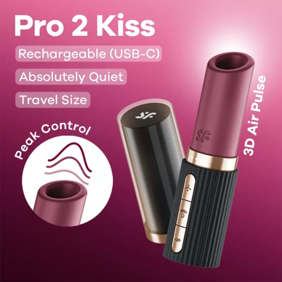 Satisfyer – Pro 2 Kiss léghullámos csiklóizgató