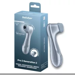  Satisfyer – Pro 2. léghullámos csiklóizgató (elemes, kék) (2. generációs)