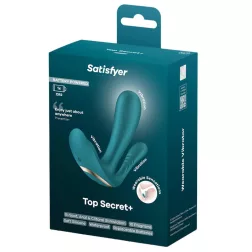   Satisfyer – Top Secret+ hárommotoros vibrátor (zöld, elemes)