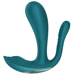   Satisfyer – Top Secret+ hárommotoros vibrátor (zöld, elemes)