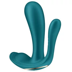   Satisfyer – Top Secret+ hárommotoros vibrátor (zöld, elemes)
