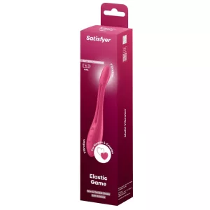 Satisfyer – Elastic Game flexibilis szárú duplavibrátor (rózsaszín - elemes)