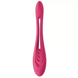   Satisfyer – Elastic Game flexibilis szárú duplavibrátor (rózsaszín - elemes)