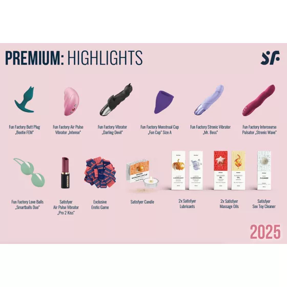 Satisfyer – ajándék naptár - Premium (24 darabos készlet)