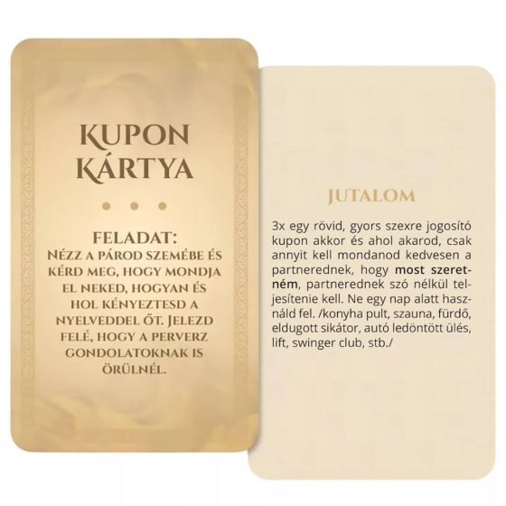 Érzékek Játéka társasjáték felnőtteknek AJÁNDÉKKAL - új kiadás (2026)