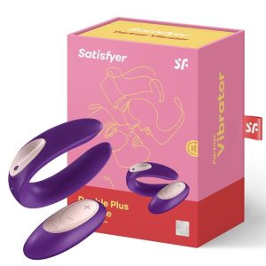 Satisfyer Double Plus Remote párvibrátor, vezeték nélküli távirányítóval Satisfyer Double Plus Remote párvibrátor, vezeték nélküli távirányítóval