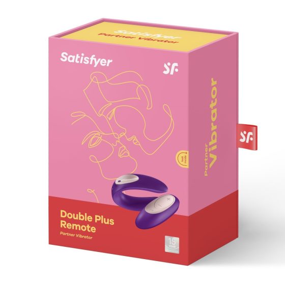 Satisfyer Double Plus Remote párvibrátor, vezeték nélküli távirányítóval