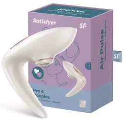   Satisfyer – Pro 4 Couples, párvibrátor, léghullámos klitorisz izgatóval