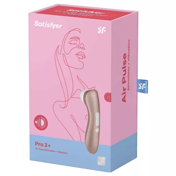 Satisfyer Pro 2 + léghullámos csiklóizgató, vibrációval (arany)