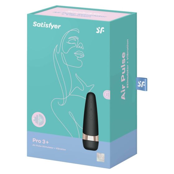 Satisfyer Pro 3 + léghullámos csiklóizgató, vibrációval