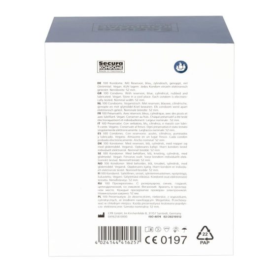 Secura Black Pearl óvszer (100 db)