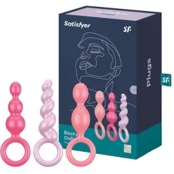   Satisfyer – Plugs Booty Call 3 darabos anál dildó szett (színes)