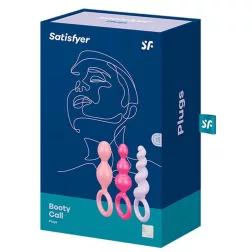   Satisfyer – Plugs Booty Call 3 darabos anál dildó szett (színes)