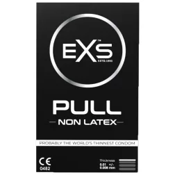   EXS Pull 3 db latexmentes, ultravékony óvszer, felhúzást segítő fülecskékkel