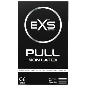 EXS Pull 3 db latex mentes, ultra vékony óvszer, felhúzást segítő fülecskékkel EXS Pull 3 db latex mentes, ultra vékony óvszer, felhúzást segítő fülecskékkel