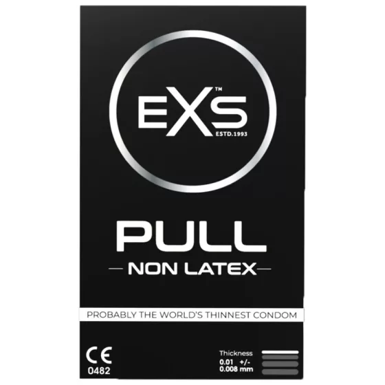 EXS – Pull latexmentes, ultravékony óvszer, felhúzást segítő fülecskékkel (3 db)