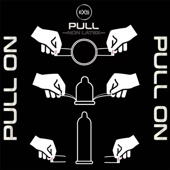 EXS – Pull latexmentes, ultravékony óvszer, felhúzást segítő fülecskékkel (3 db)