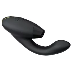   Womanizer – Duo 2. vibrátor léghullámos csiklóizgatóval (fekete)