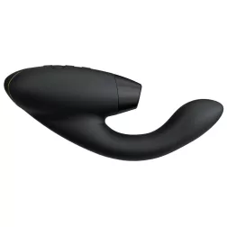   Womanizer – Duo 2. vibrátor léghullámos csiklóizgatóval (fekete)