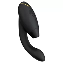   Womanizer – Duo 2. vibrátor léghullámos csiklóizgatóval (fekete)