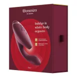   Womanizer – Duo 2. vibrátor léghullámos csiklóizgatóval (bordó)