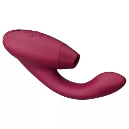   Womanizer – Duo 2. vibrátor léghullámos csiklóizgatóval (bordó)
