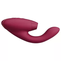   Womanizer Duo 2. vibrátor, léghullámos csiklóizgatóval (bordó)