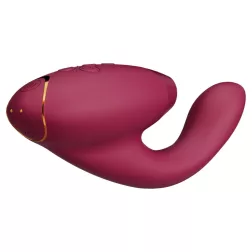   Womanizer – Duo 2. vibrátor léghullámos csiklóizgatóval (bordó)