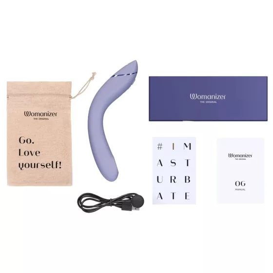Womanizer – OG vibrátor léghullámos G-pont izgatóval (lila)