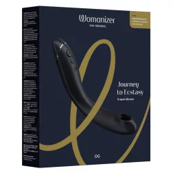   Womanizer – OG vibrátor léghullámos G-pont izgatóval (fekete)
