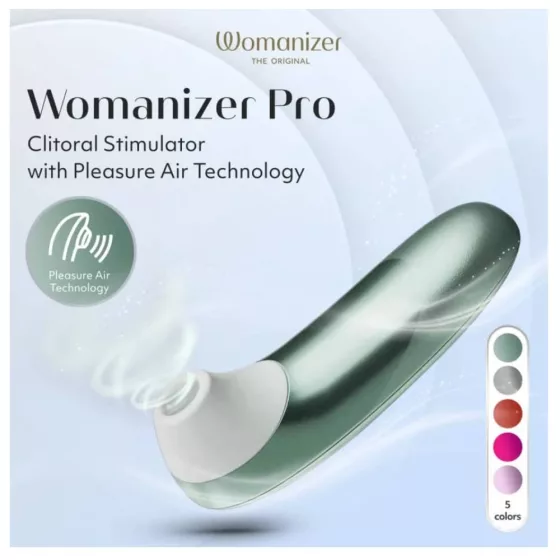 Womanizer Pro léghullámos csiklóizgató (zöld)