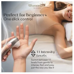 Womanizer Pro léghullámos csiklóizgató (szürke)