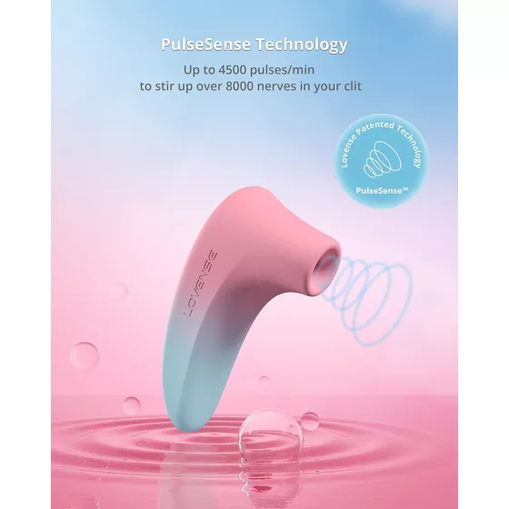 Lovense Tenera 2 okos, léghullámos csiklóizgató (kék-pink) (APP-os)