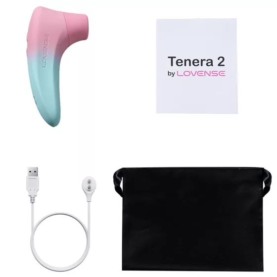 Lovense Tenera 2 okos, léghullámos csiklóizgató (kék-pink) (APP-os)