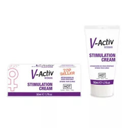   HOT – V-Active Stimulation Cream klitorisz krém, stimuláló hatással (50 ml)