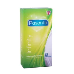   Pasante – Infinity (Delay) késleltető hatású óvszer (12 db)