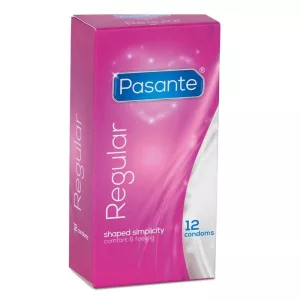 Pasante – Regular anatómiailag formázott óvszer (12 db)