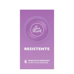   Love Match Resistente megerősített falvastagságú óvszer (6 db)