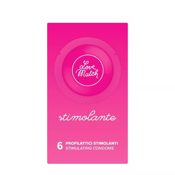 Love Match Stimolante redőzött óvszer (6 db)