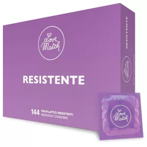 Love Match – Resistente megerősített falvastagságú óvszer (144 db)