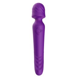   2in1 masszírozógép és vibrátor, melegítő funkcióval (lila)