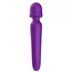   2in1 masszírozógép és vibrátor, melegítő funkcióval (lila)