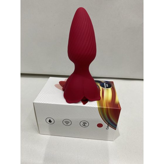 Honey Jelly okos análvibrátor forgó fejrésszel (APP-os) (bordó)