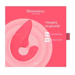   Womanizer – Blend vibrátor léghullámos csiklóizgatóval (korall)