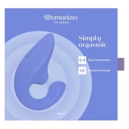   Womanizer – Blend vibrátor léghullámos csiklóizgatóval (kék)
