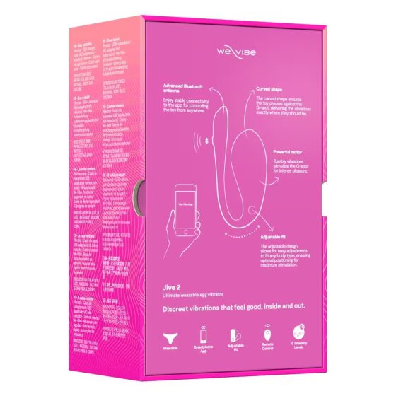 We-Vibe Jive 2. okosvibrátor, távirányítóval (rózsaszín) (APP-os)