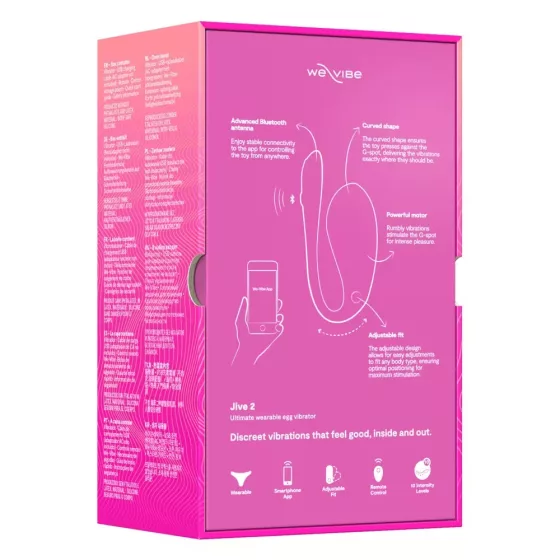 We-Vibe – Jive 2 okosvibrátor, távirányítóval (rózsaszín) (APP-os)